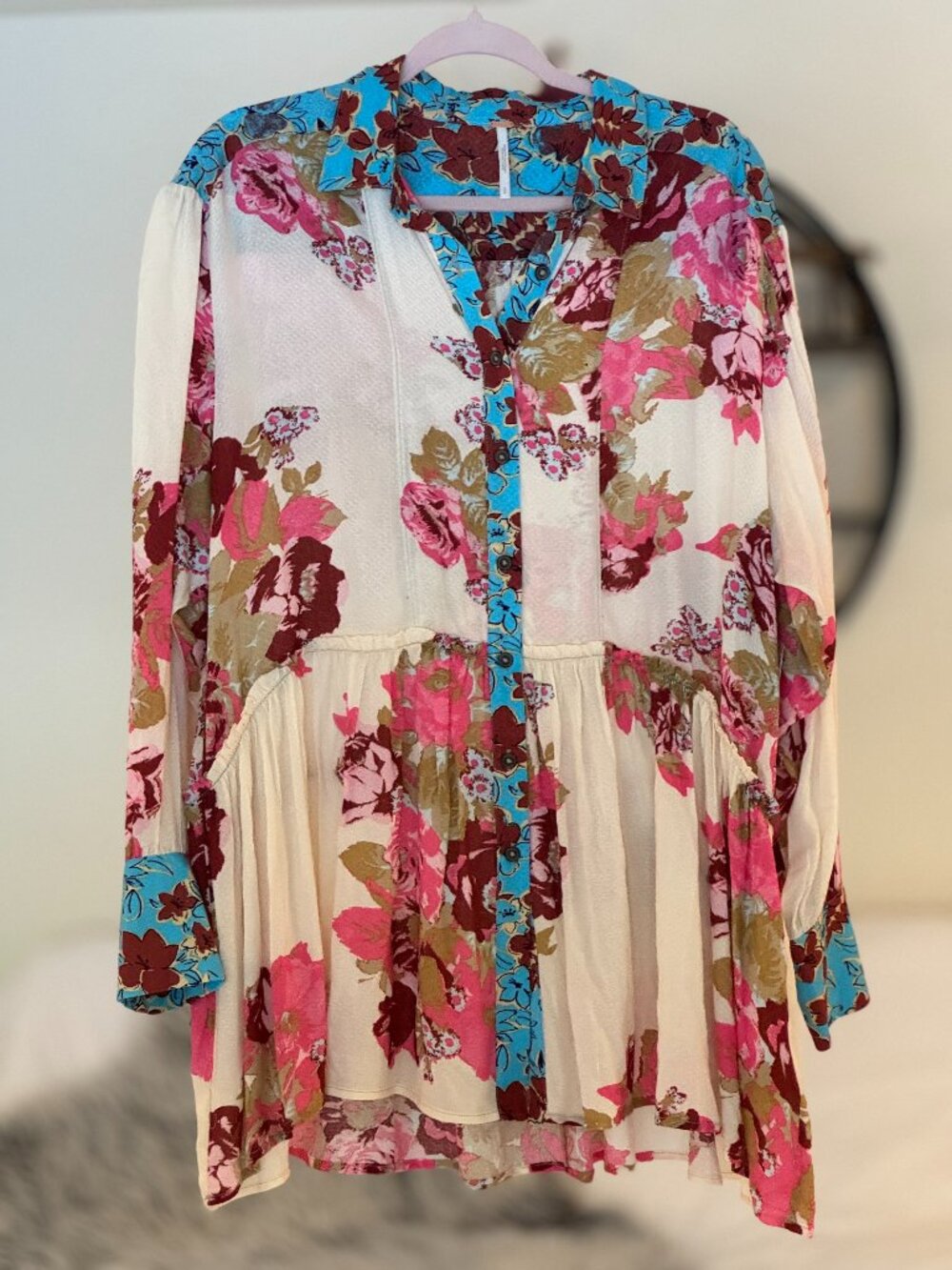 NWT Free People Floral Tunic